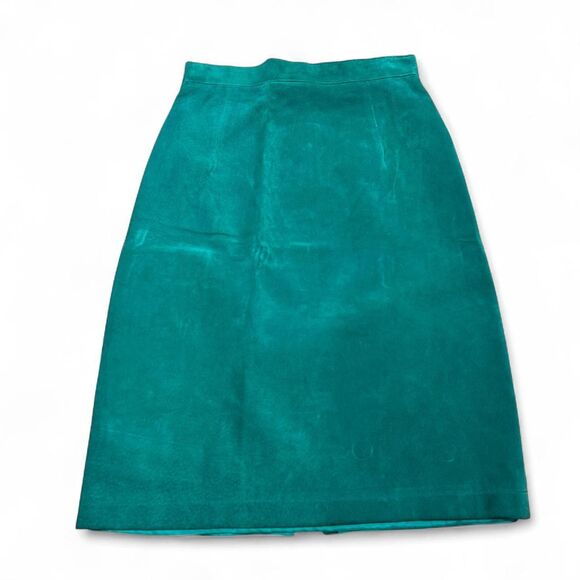 Vintage Ann Taylor Genuine Suede Skirt - Picture 1 of 8